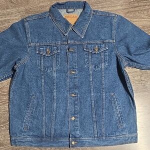 NWT- Oscar Jeans Men's Blue Denim Jacket 100% Cotton